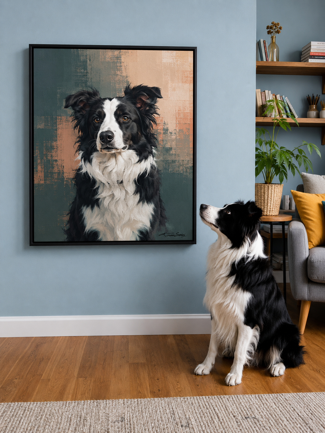 Handmade pet portrait-Canvas