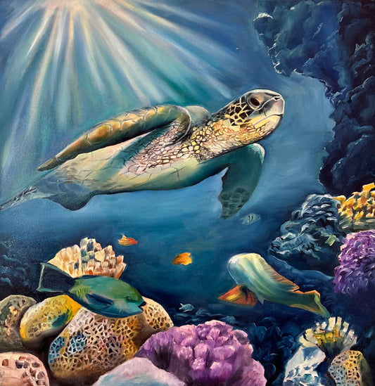 Ocean Wanderer: The Graceful Turtle