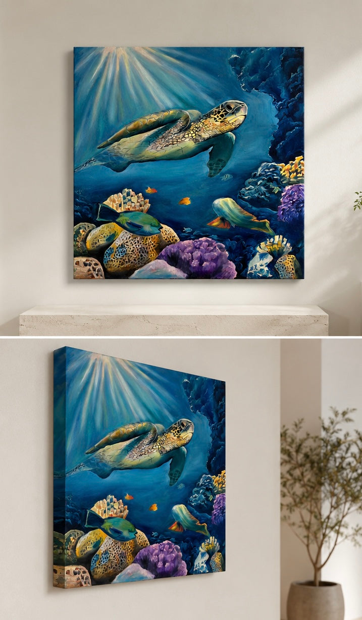 Ocean Wanderer: The Graceful Turtle