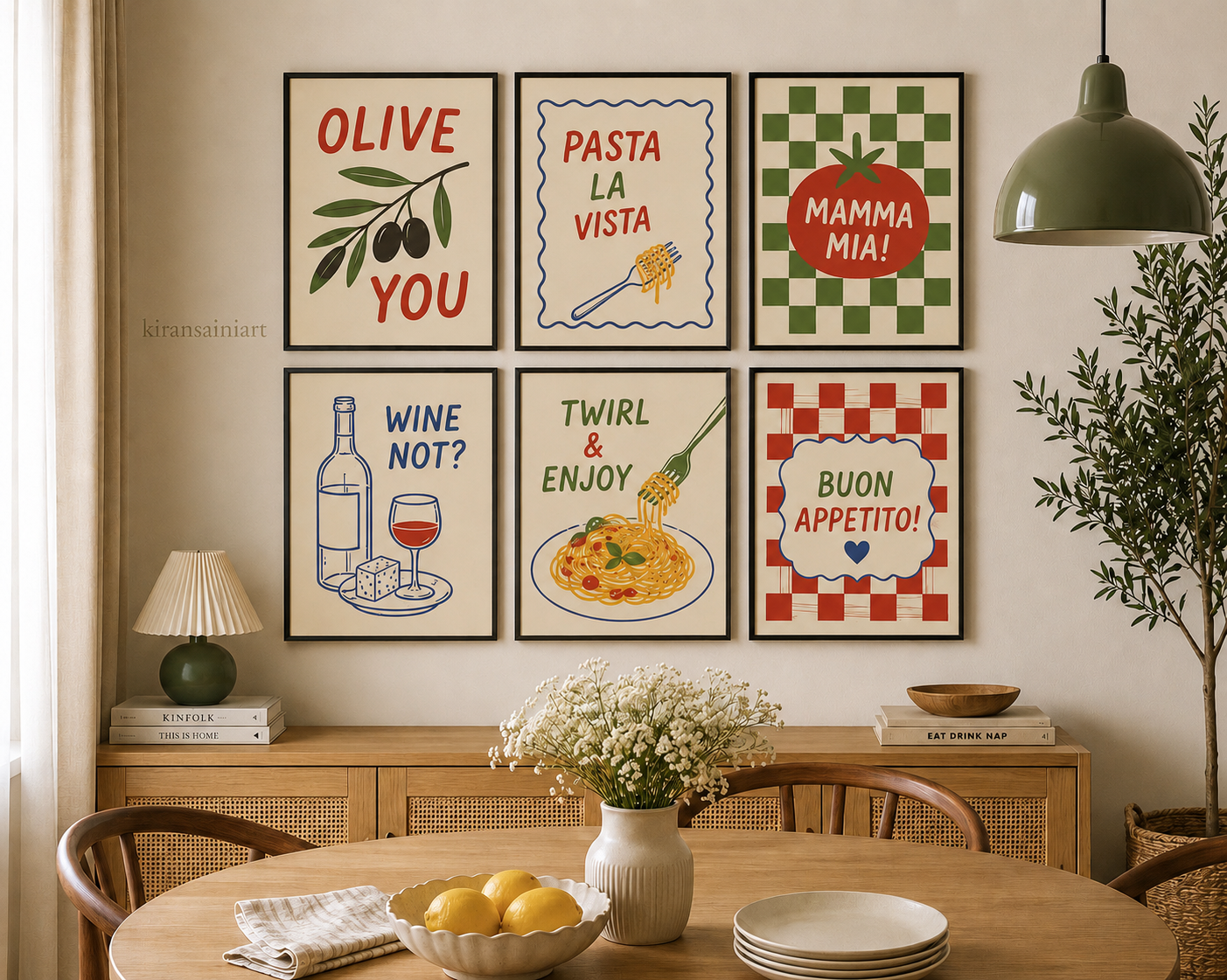 Coffee Moments Collection – Set of 6 Café Wall Art Prints