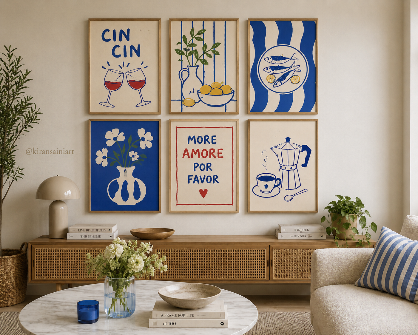 Coffee Moments Collection – Set of 6 Café Wall Art Prints