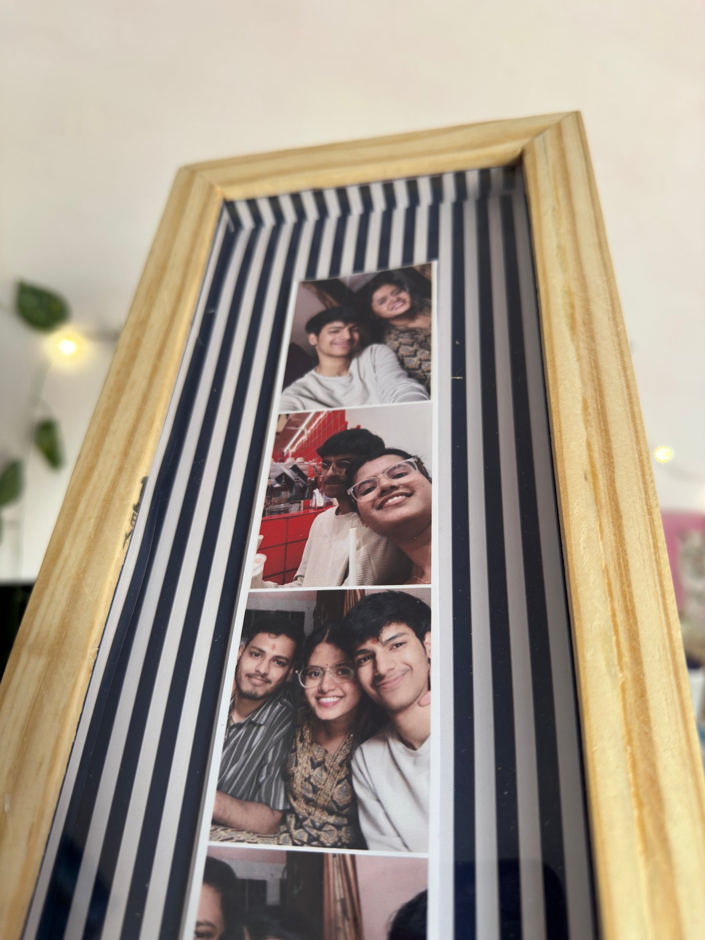 This Rakhi Gift A Memory | Pine Wood Multi-Photo Frame | Personalized Rakhi Gift